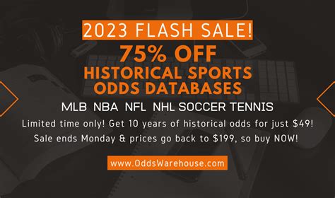 Historical NCAA odds database archive .